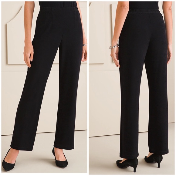 Chico's Pants - Chico’s Travelers Classic No Tummy Pants In Black Size Medium Petite